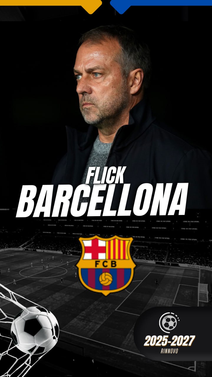 Barcellona: Hansi Flick rinnova fino al 2027 dopo una stagione da&nbsp;sogno